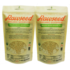 Rawseed Organic Brown Sesame Seeds 3 lbs 2 Pack